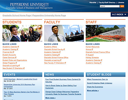 Pepperdine University Intranet (Pre 2011)
